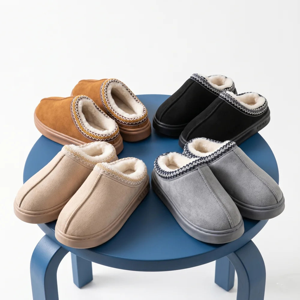 Chaussons femme d’hiver style mule