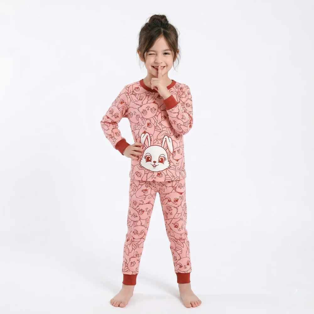 Pyjama Enfant Coton Lapin (2-14 ans)