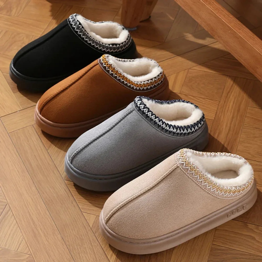 Chausson femme d’hiver style mule