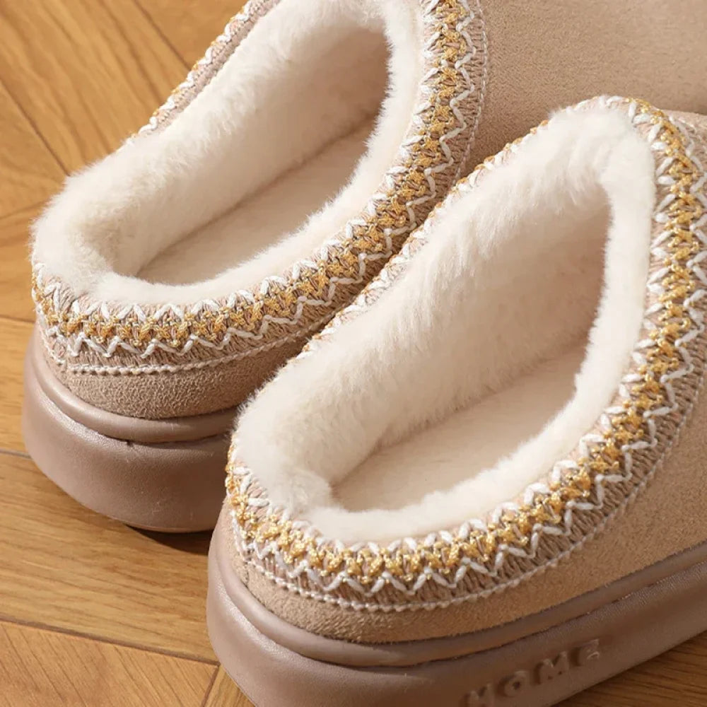 Chausson femme d’hiver style mule