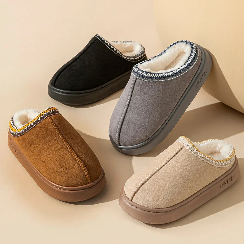 Chausson femme d’hiver style mule