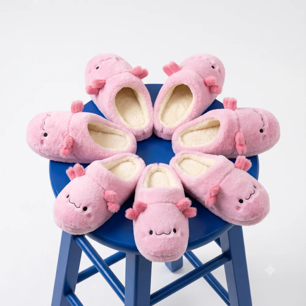 Chaussons d’hiver axolotl (taille 34-41)