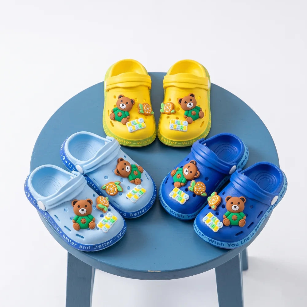 Chaussons Enfant Sabot Ours (taille 18-28)