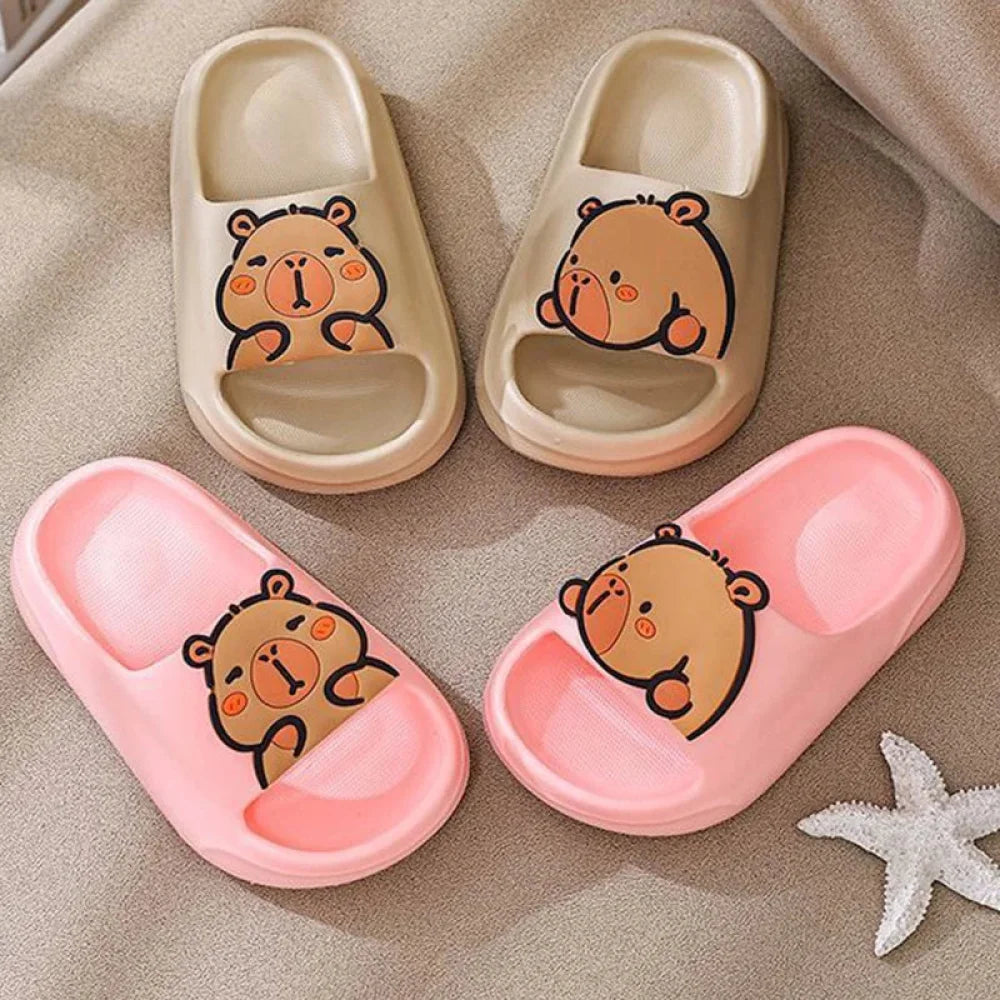 Chaussons Enfant style claquette capybara (taille 24-40)
