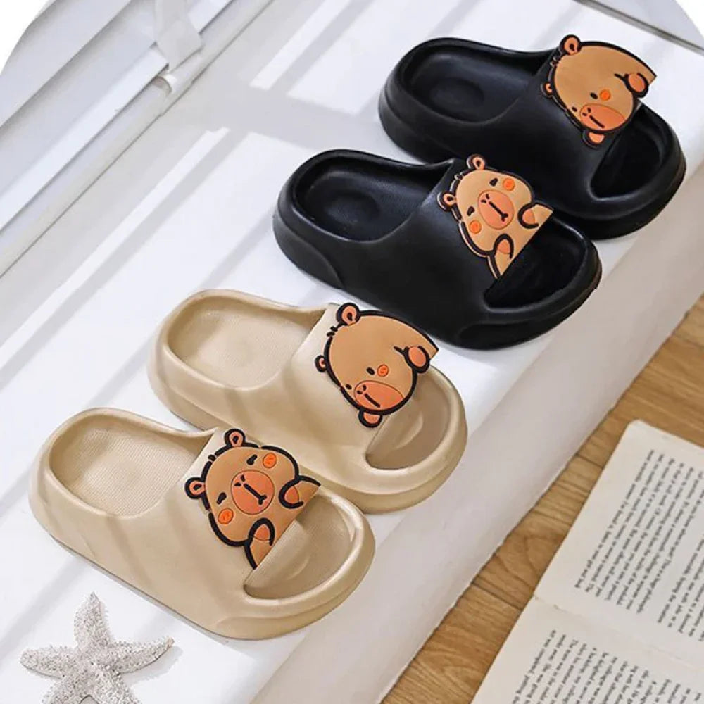 Chaussons Enfant style claquette capybara (taille 24-40)