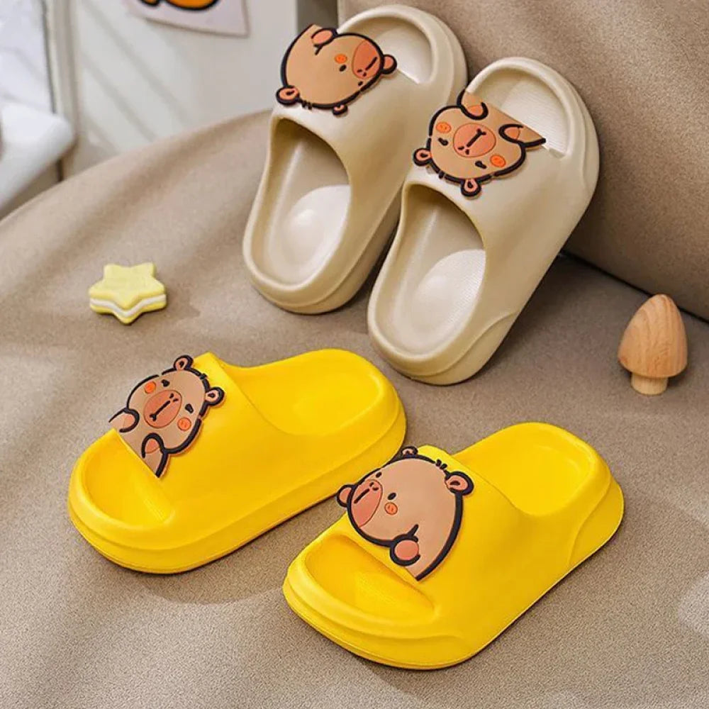 Chaussons Enfant style claquette capybara (taille 24-40)
