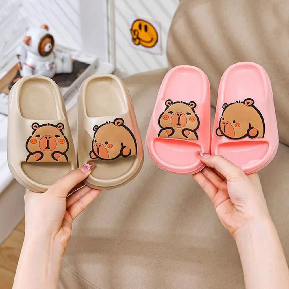 Chaussons Enfant style claquette capybara (taille 24-40)