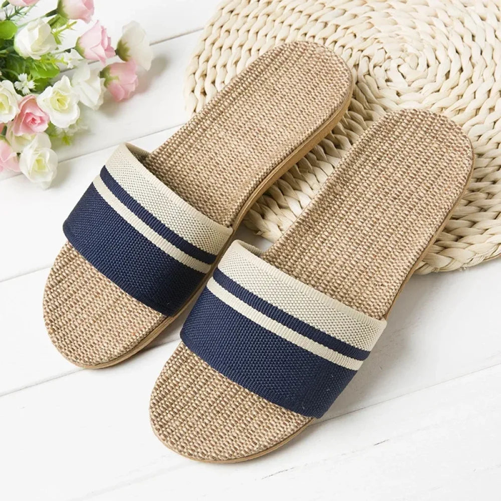 Chaussons Femme d’Été style claquette (taille 40-45) - Bleu / 40-41