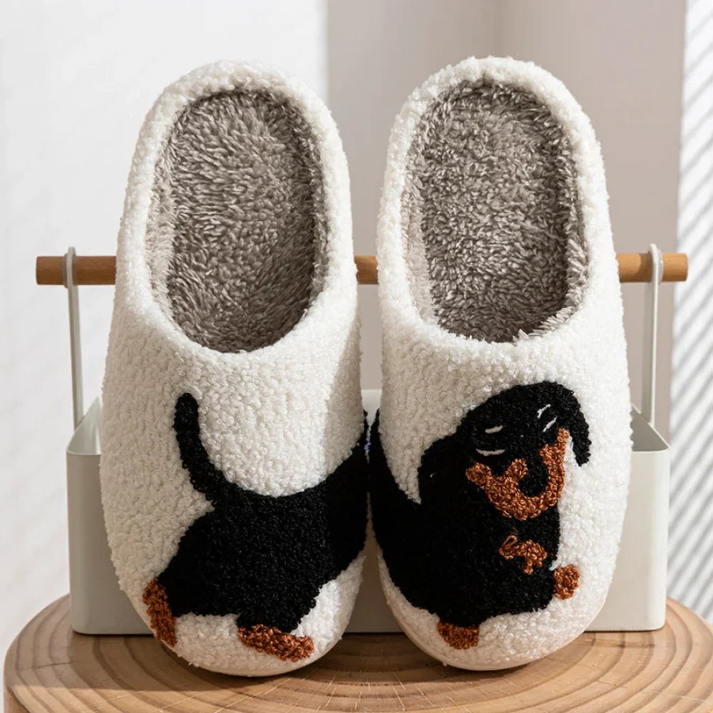 Chaussons femme d’hiver teckel