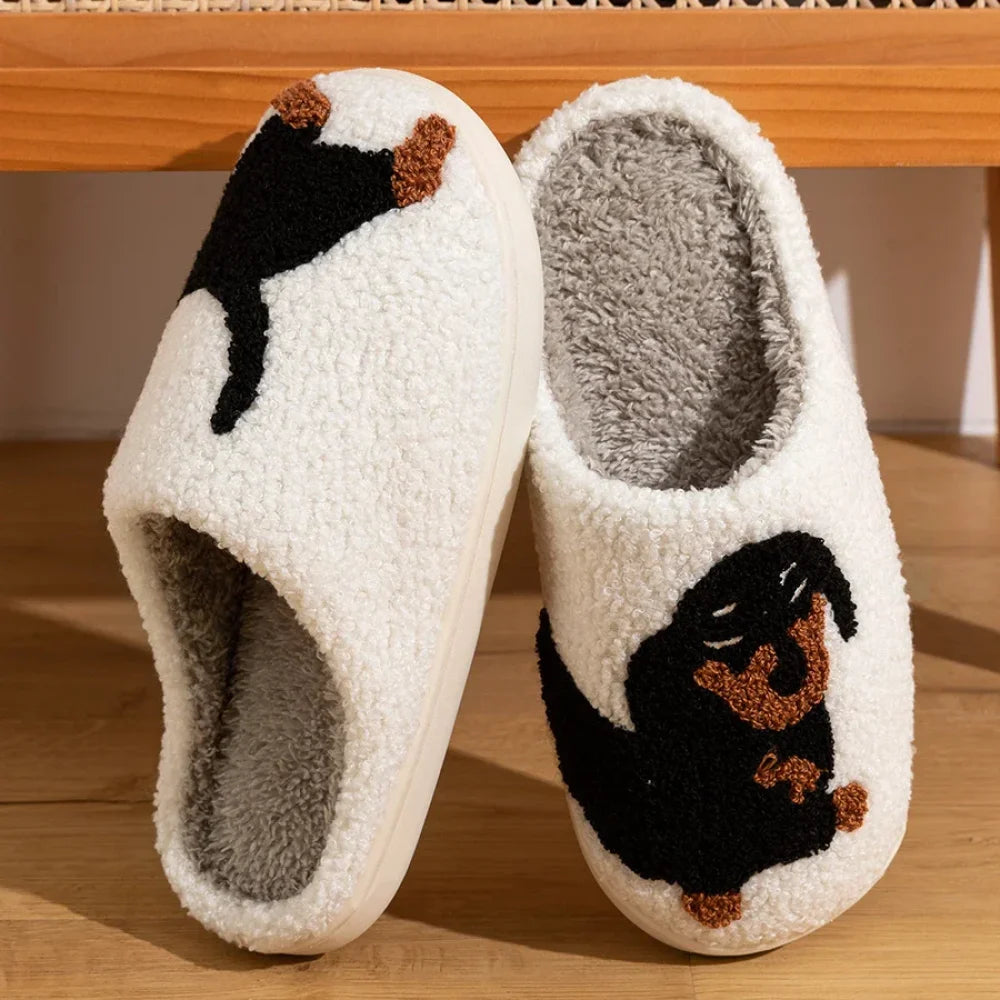 Chaussons femme d’hiver teckel