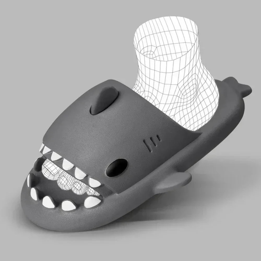 Chaussons style claquette requin (taille 30-45)