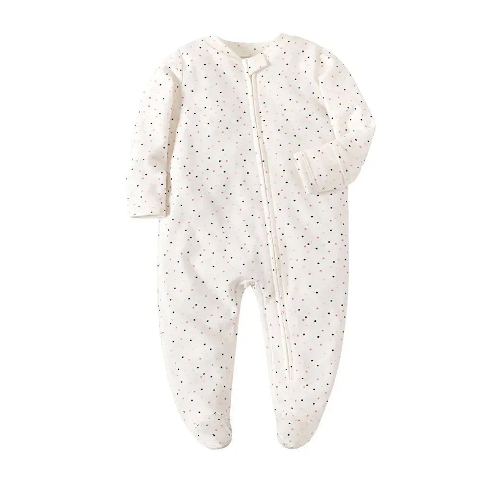 Pyjama Bébé Barboteuse coton (0-1ans) - Blanc / 0-3 mois