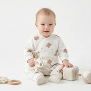 Pyjama Bébé Barboteuse Coton ours (0-6mois)