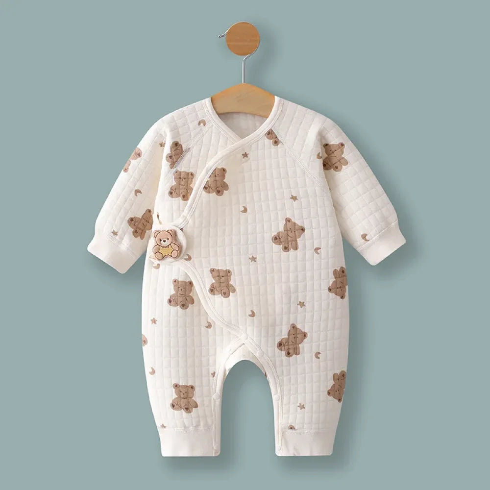 Pyjama Bébé Barboteuse Coton ours (0-6mois)