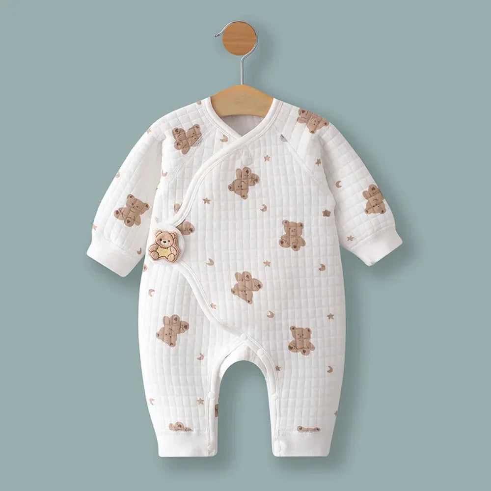 Pyjama Bébé Barboteuse Coton ours (0-6mois)