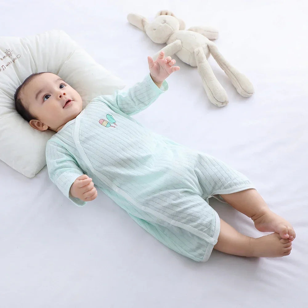 Summer Newborn Baby Homewear Cotton Infant Rompers Soft Baby Bodysuit Breathable Boy Girls Pajamas Baby Clothes 0-18