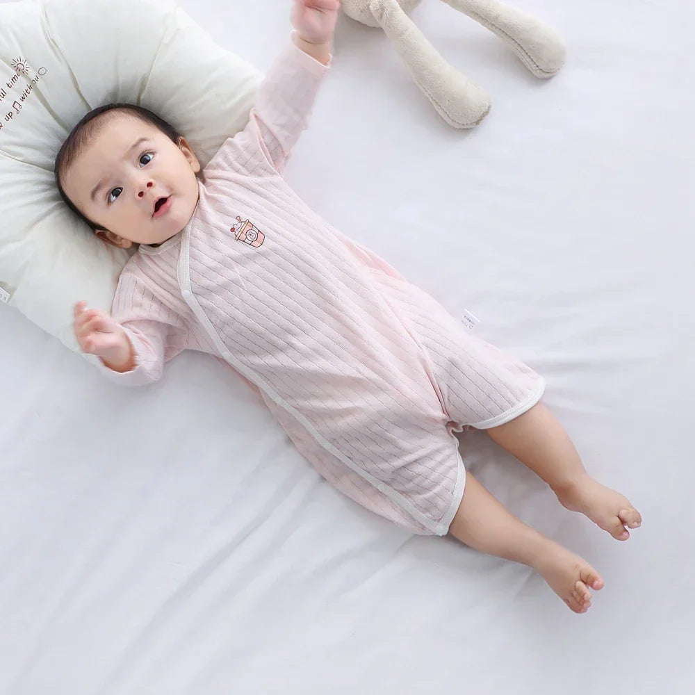 Summer Newborn Baby Homewear Cotton Infant Rompers Soft Baby Bodysuit Breathable Boy Girls Pajamas Baby Clothes 0-18