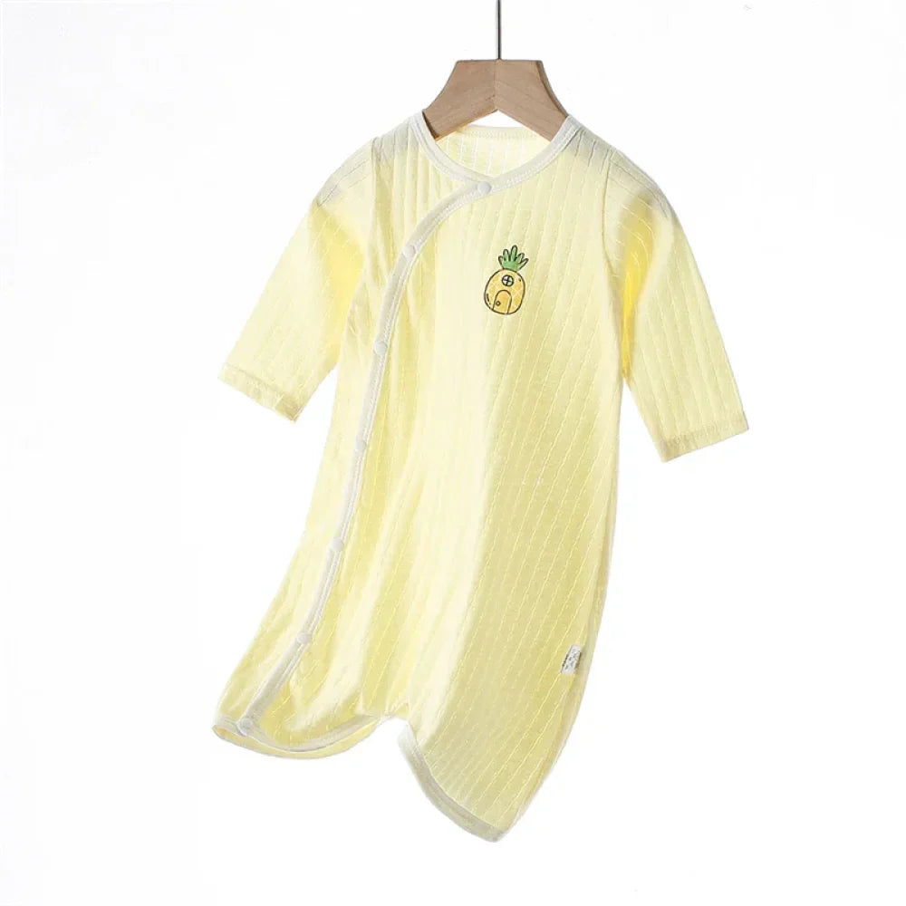 Summer Newborn Baby Homewear Cotton Infant Rompers Soft Baby Bodysuit Breathable Boy Girls Pajamas Baby Clothes 0-18