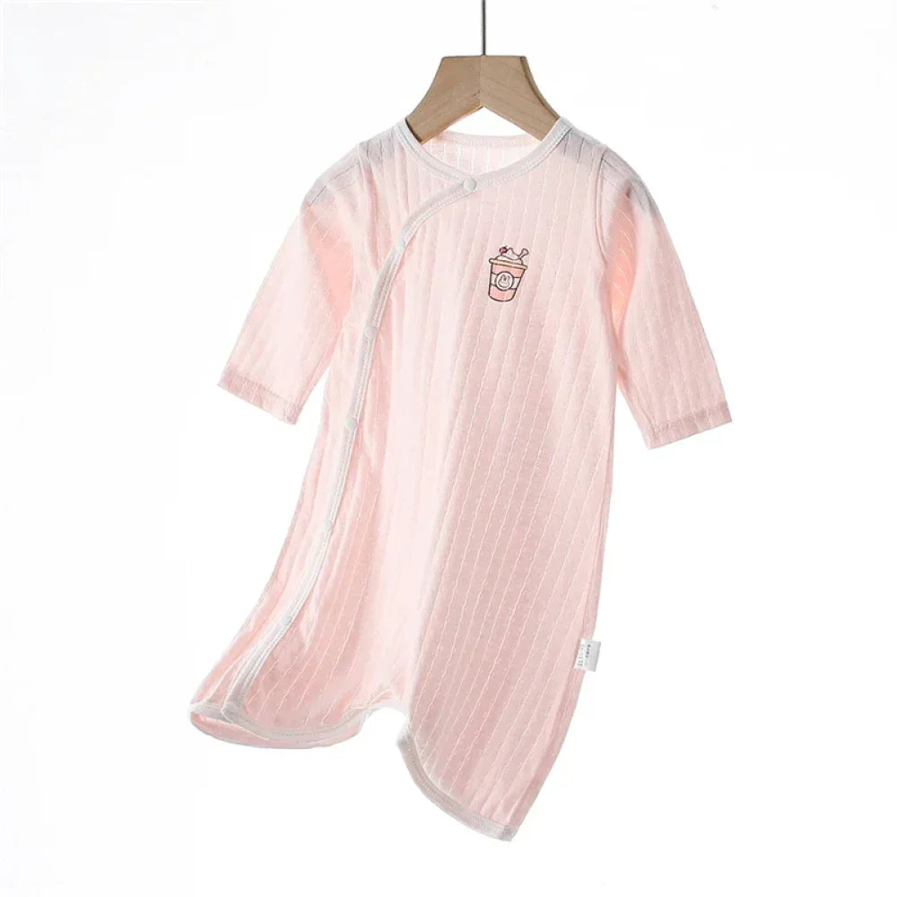 Summer Newborn Baby Homewear Cotton Infant Rompers Soft Baby Bodysuit Breathable Boy Girls Pajamas Baby Clothes 0-18