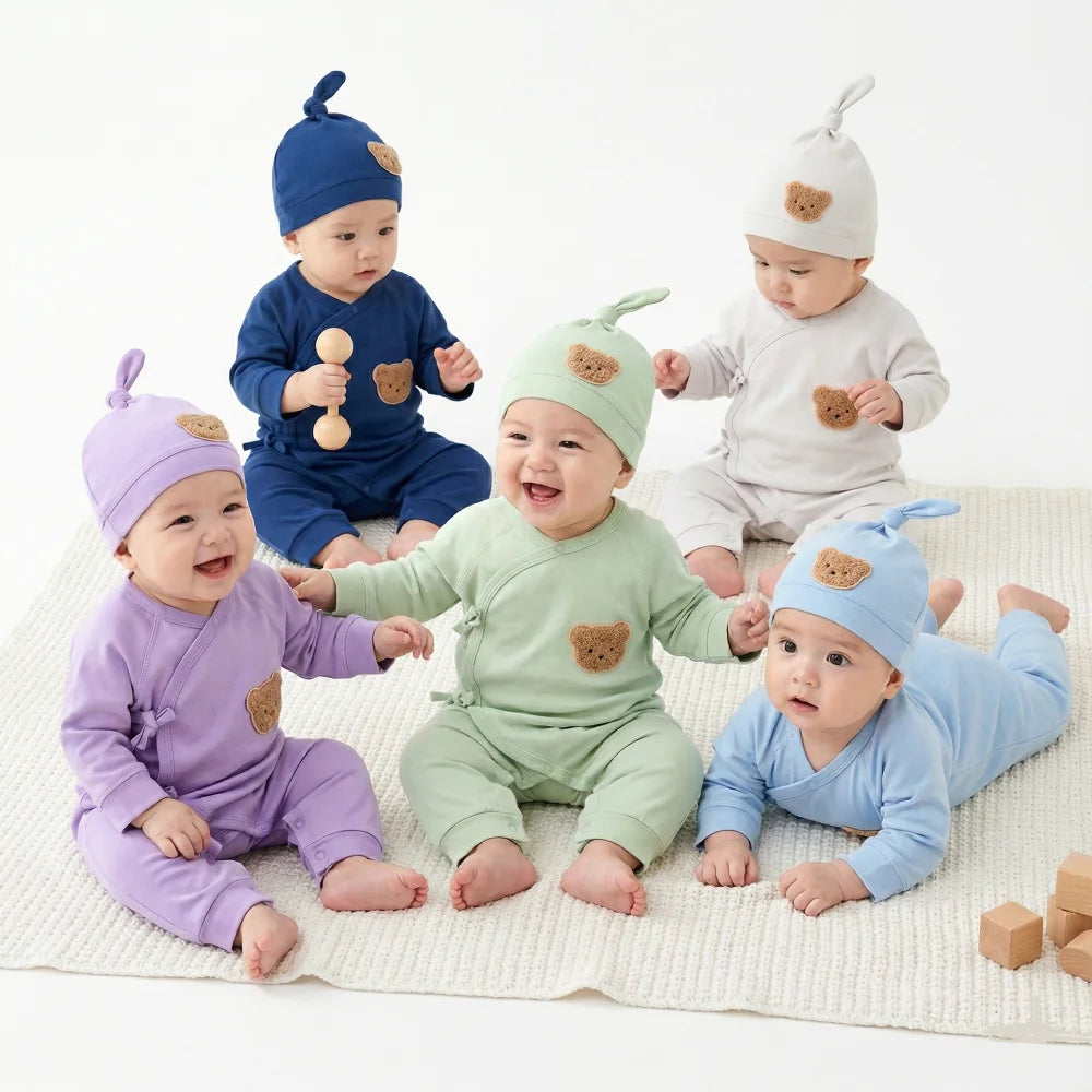 Pyjama Bébé Combinaison ours (0-6mois)