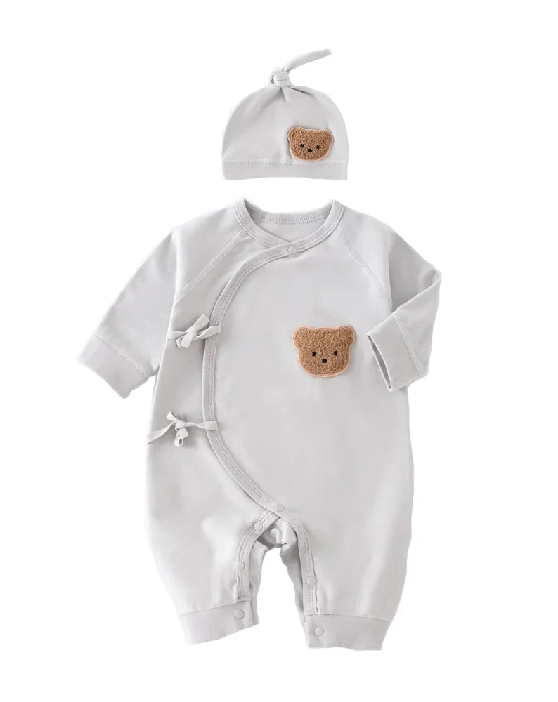 Pyjama Bébé Combinaison ours (0-6mois) - Gris / 0-1 mois