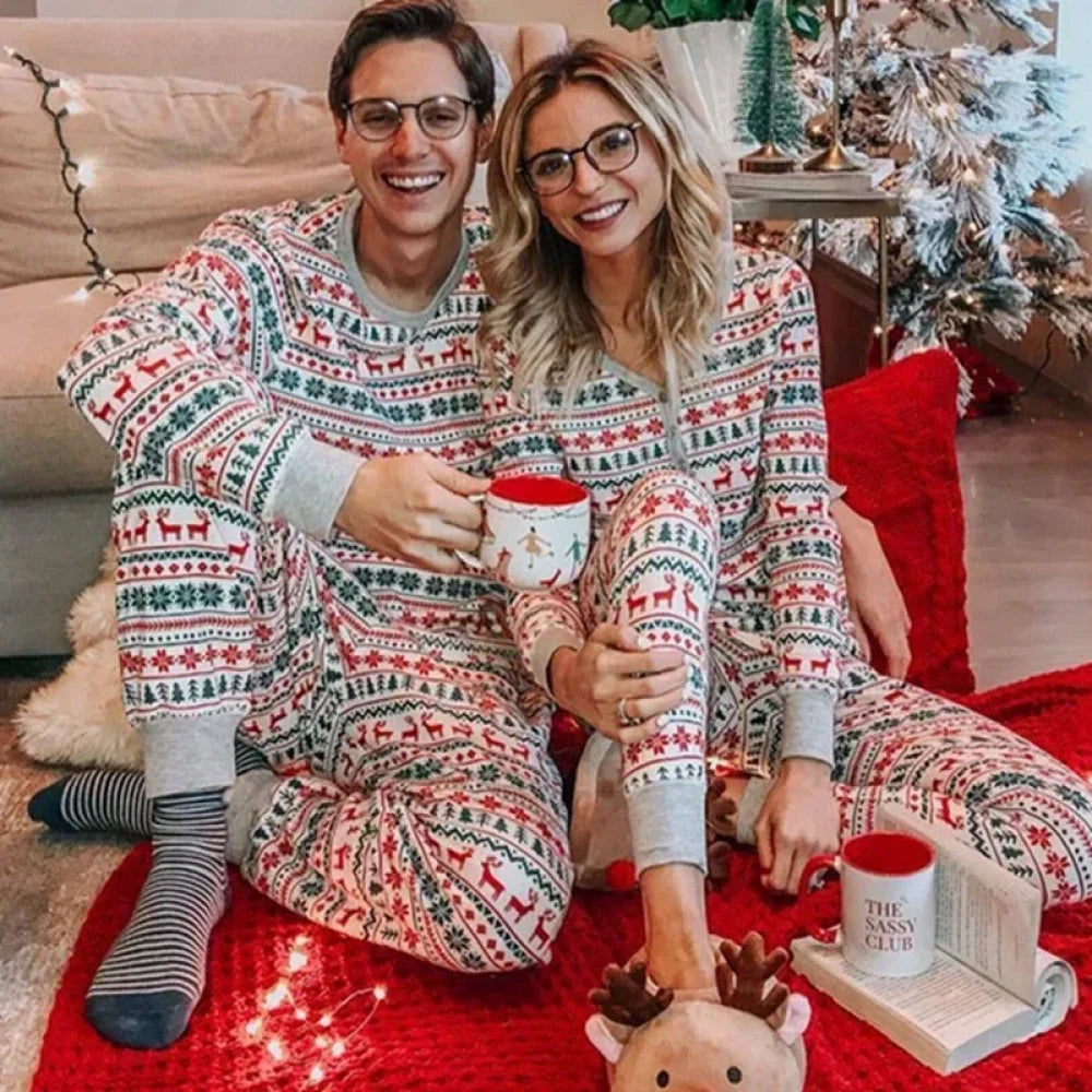 Pyjama de Noël Femme à motifs nordiques