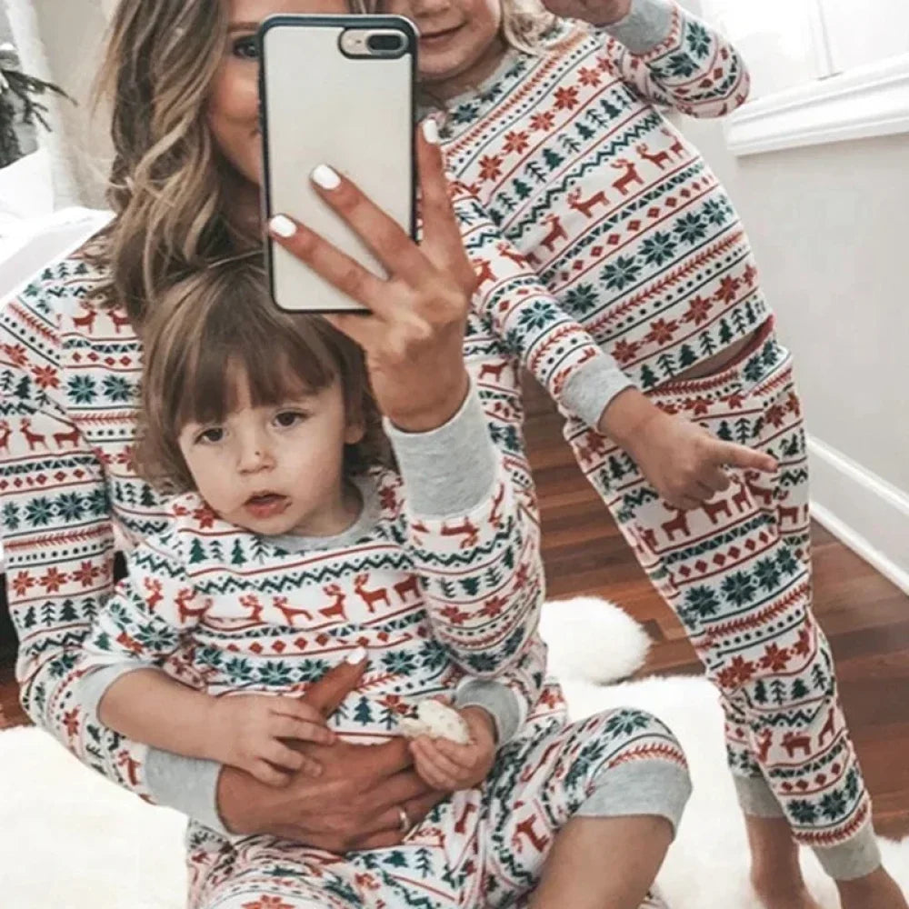 Pyjama de Noël Femme à motifs nordiques