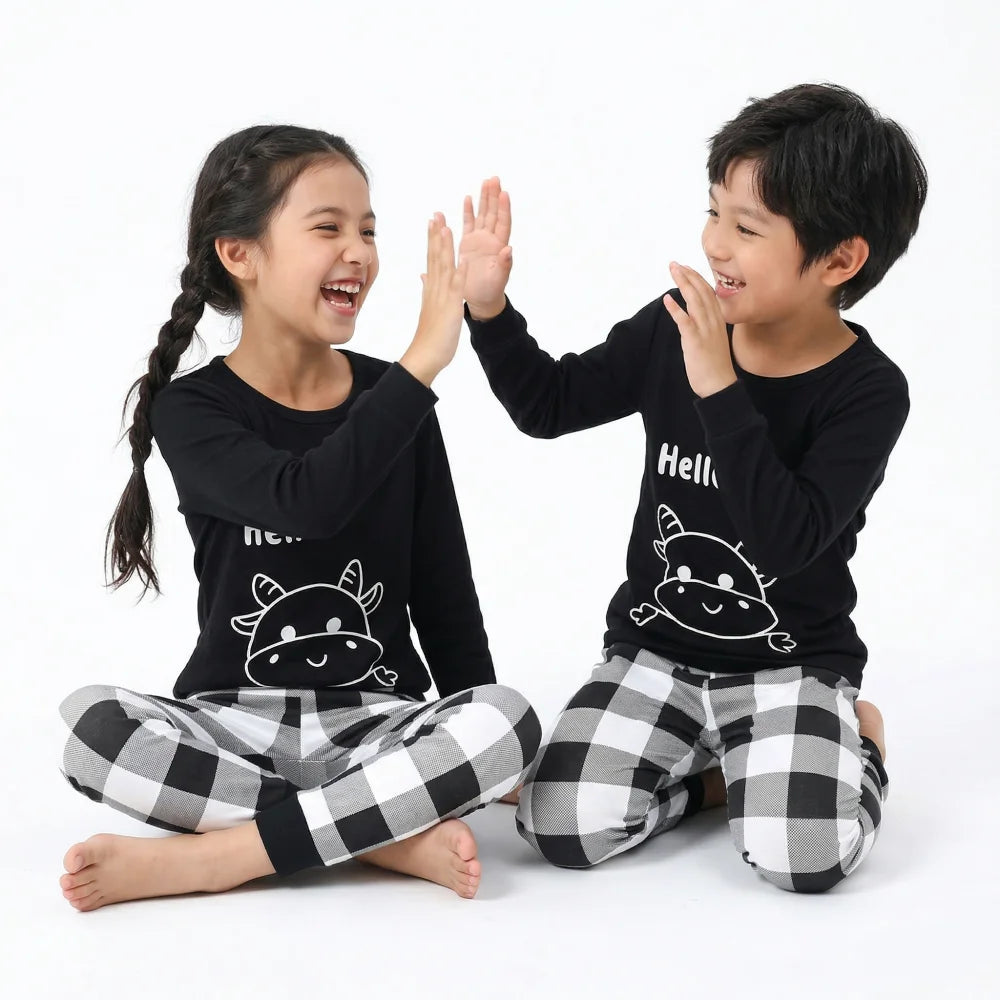Pyjama Enfant Coton vache (2-14 ans)