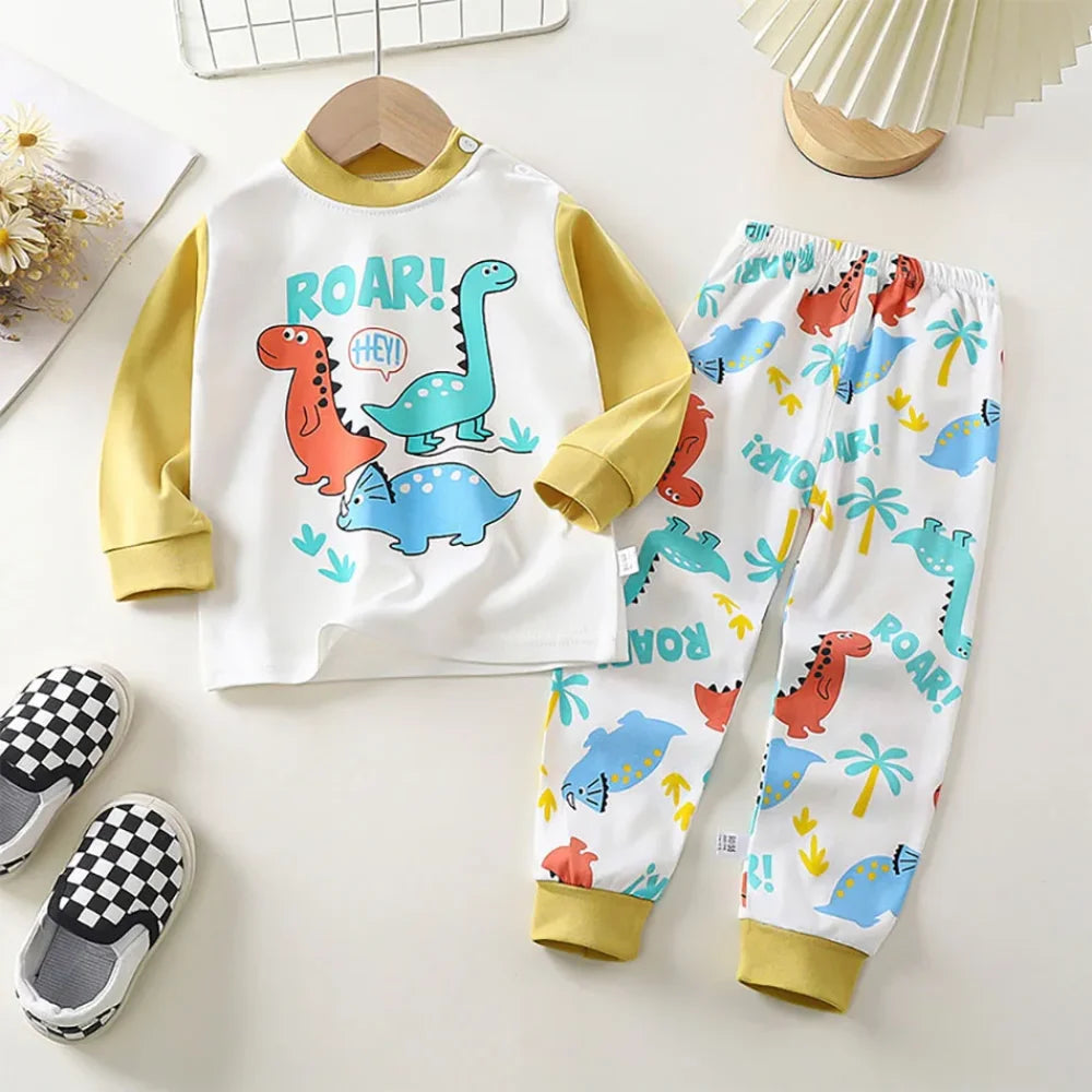 Pyjama Enfant Dinosaure ensemble (6 mois - 8 ans)