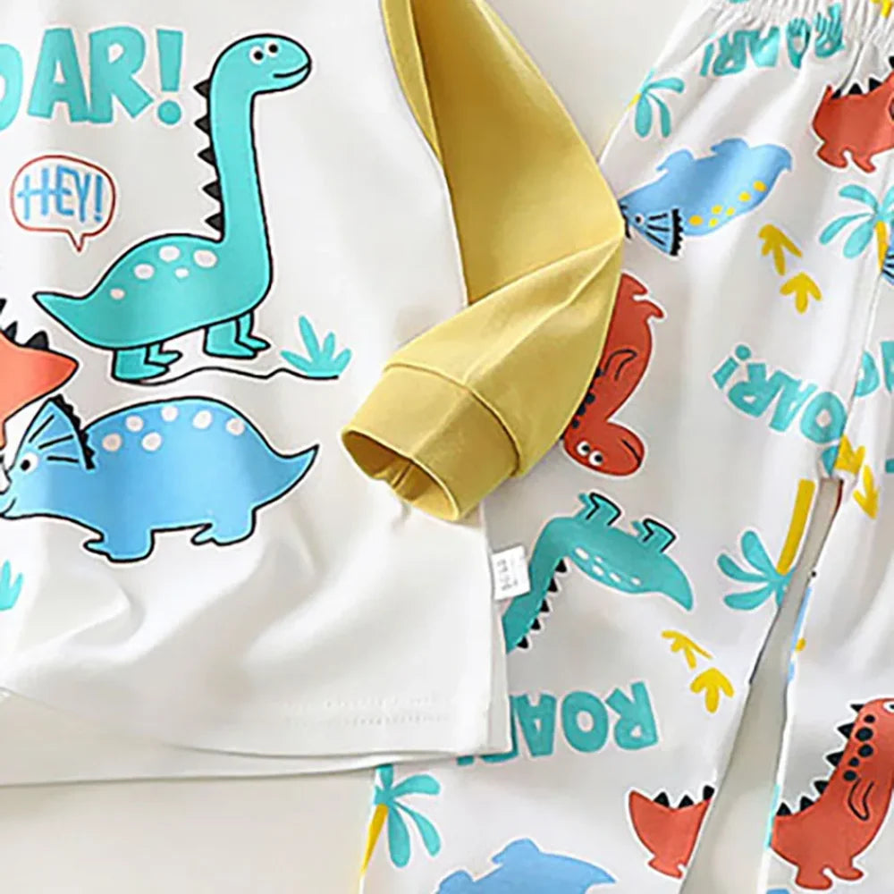 Pyjama Enfant Dinosaure ensemble (6 mois - 8 ans)