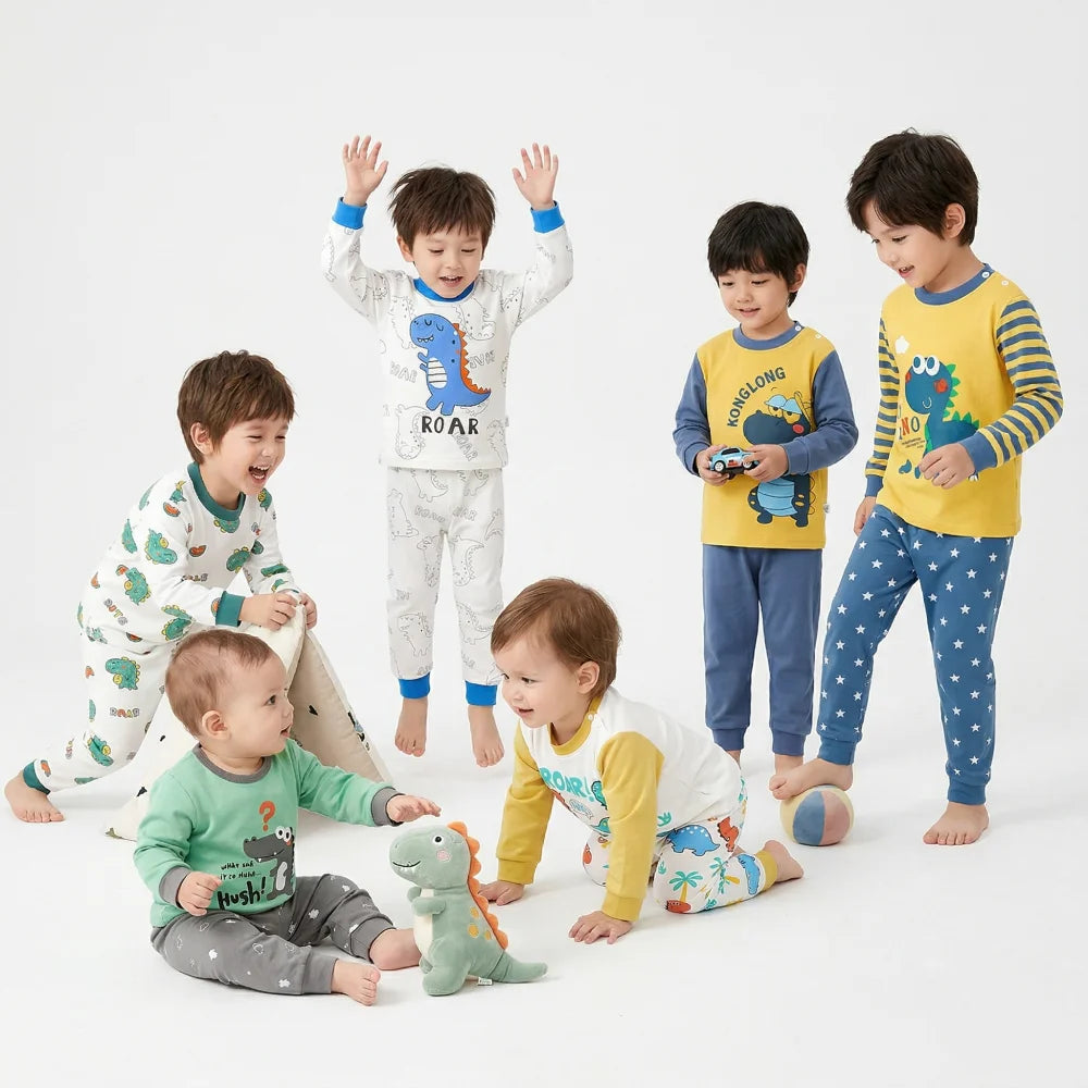 Pyjama Enfant Dinosaure ensemble (6 mois - 8 ans)