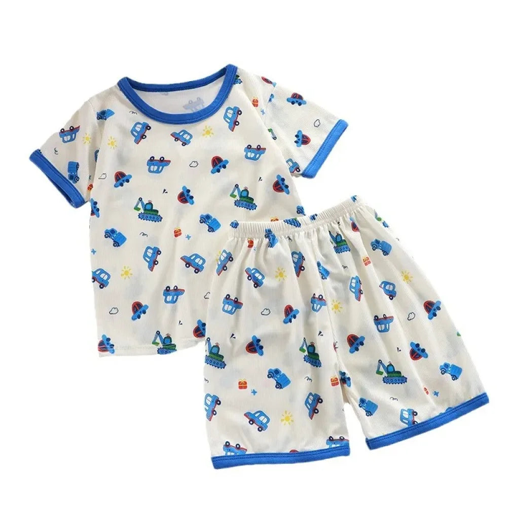 Pyjama Enfant Ensemble d’Été voiture (6mois-10ans)