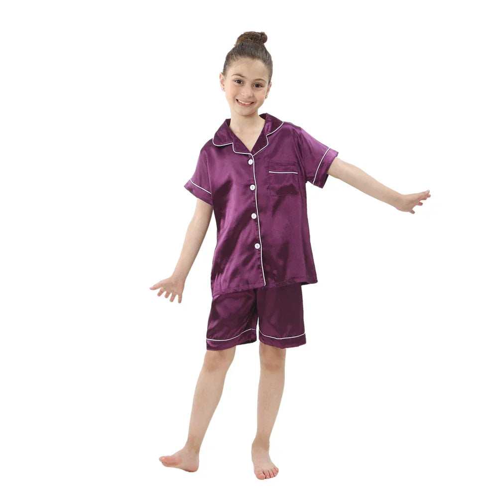 Pyjama Enfant Été chic pour fille - Violet / 2-3ans