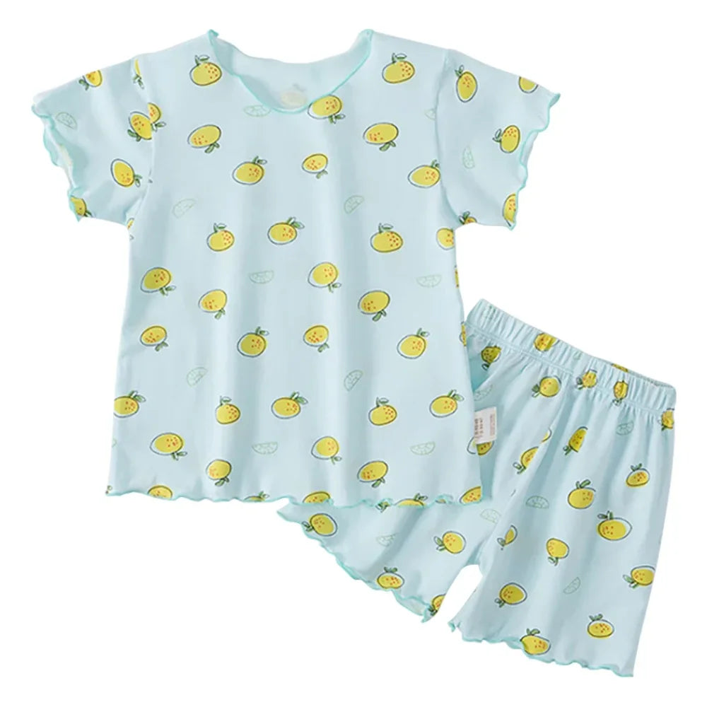 Pyjama Enfant Fille Été fruit - Bleu / 1-2ans