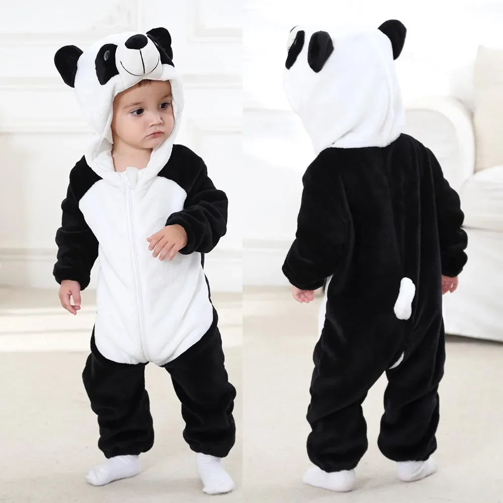 Pyjama Enfant Grenouillère Animaux (0-4 ans) - Vache / 90 (12-18M)