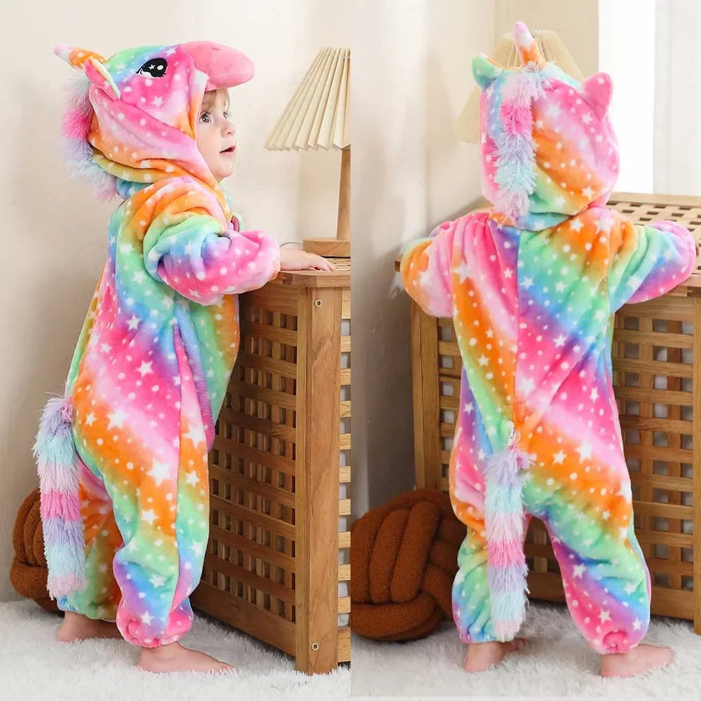 Pyjama Enfant Grenouillère Licorne (0-4ans) - Multicolore / 6 mois