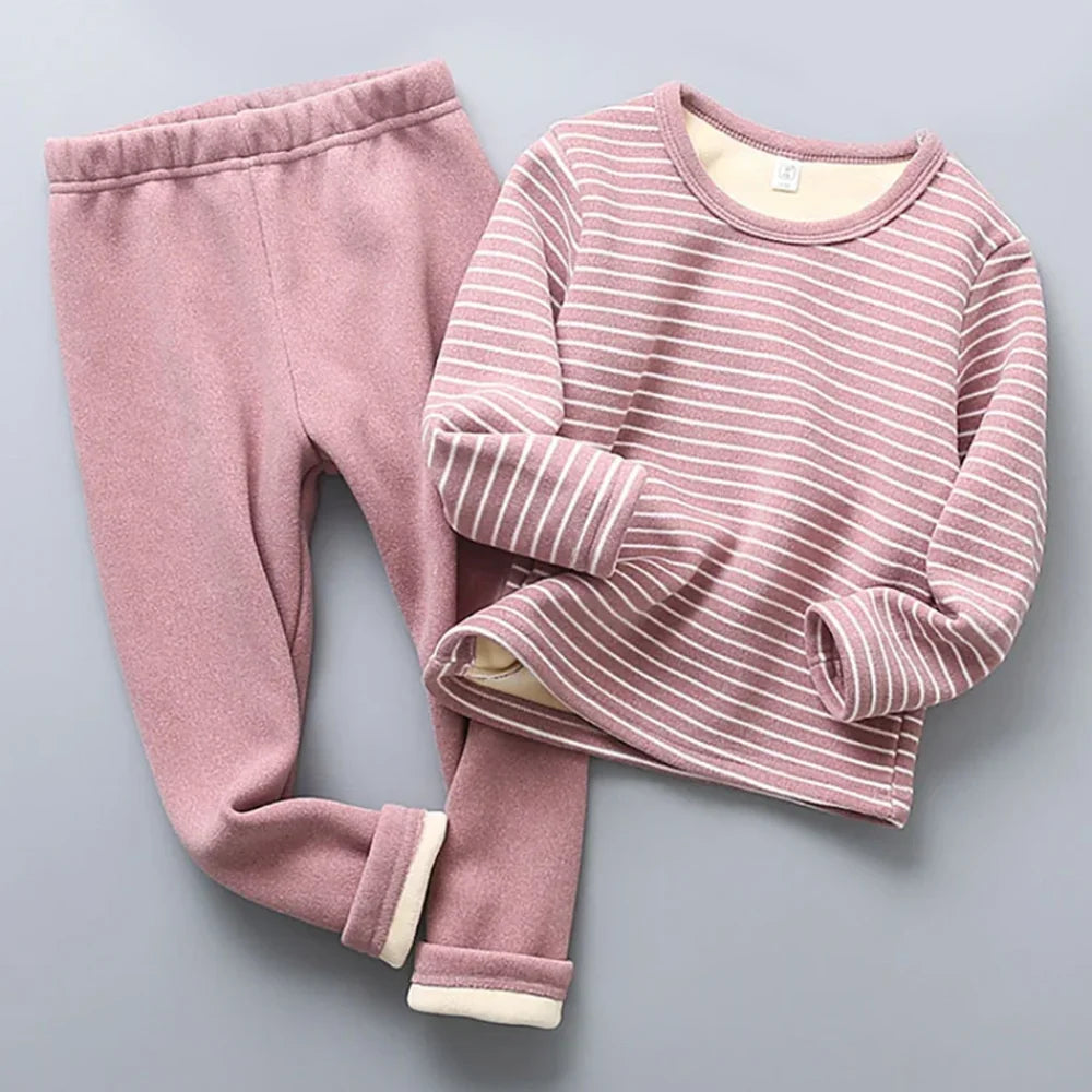 Pyjama Enfant Rayé (2-12 ans) - Rose / 2-3 ans