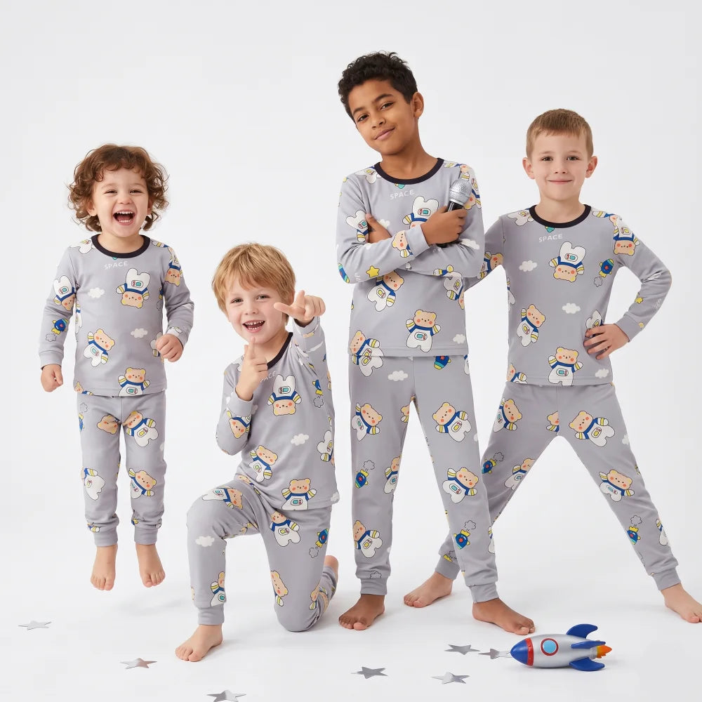 Pyjama Enfant Velours Astronaute (3-12ans)