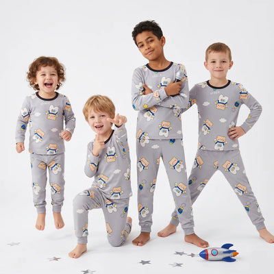 Pyjama Enfant Velours Astronaute (3-12ans)