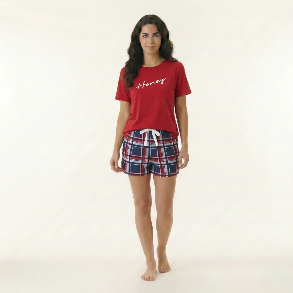 Pyjama Femme à Carreaux honey A PUBLIER ET SEOKING - Rouge / S