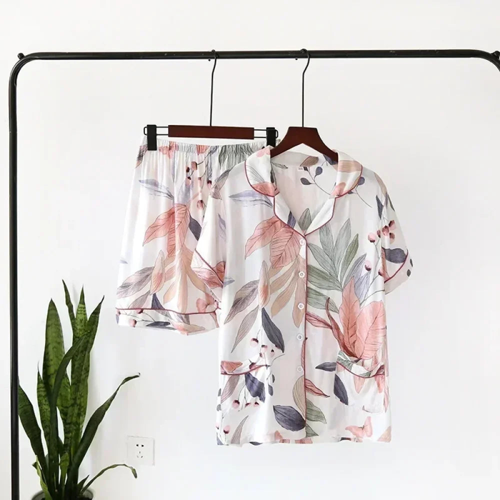 Pyjama Femme Été fleur