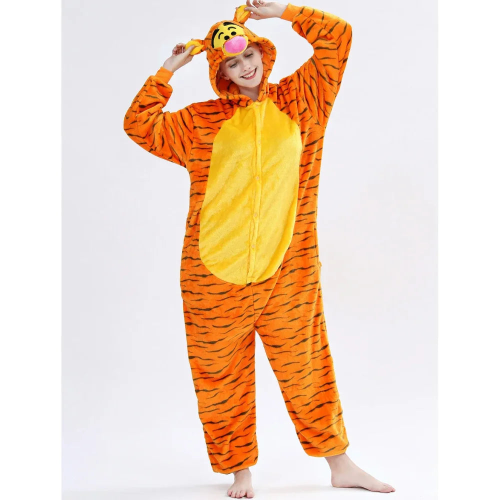 Pyjama Femme Grenouillère tigre - S