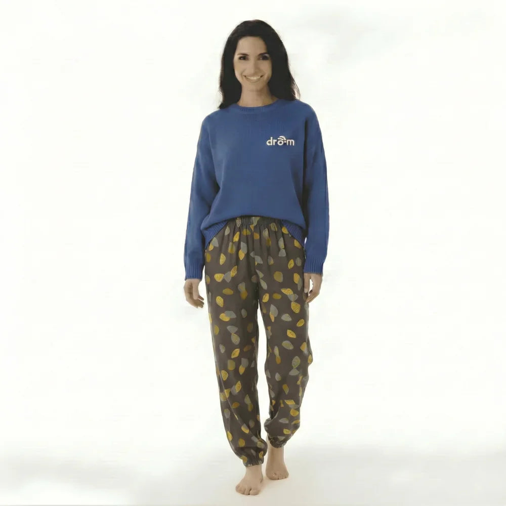 Pyjama Femme Pantalon feuille A PUBLIER - Gris / XS