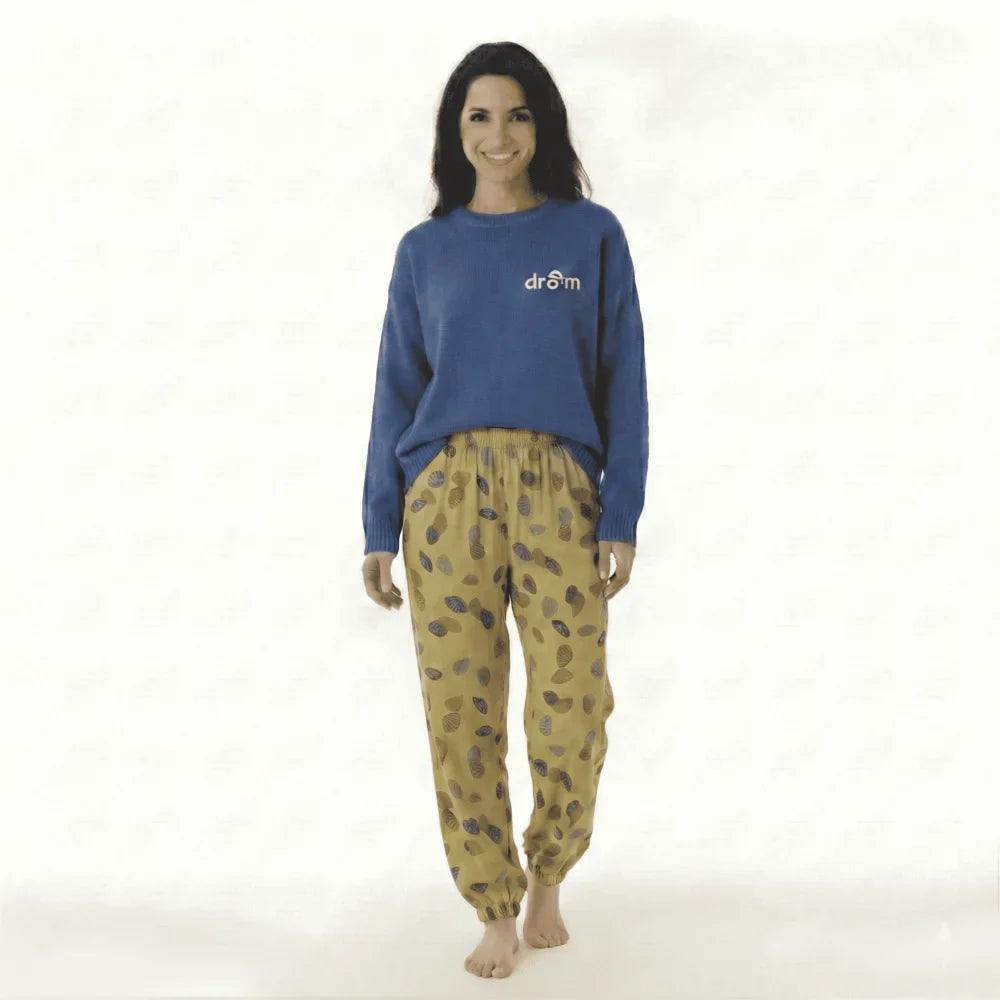 Pyjama Femme Pantalon feuille A PUBLIER - Vert / XS