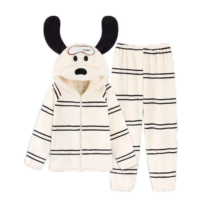 Pyjama Femme Polaire Combinaison chien - S