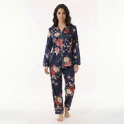 Pyjama Femme Soie Naturelle fleurs