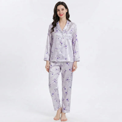Pyjama Femme Soie Naturelle lavande