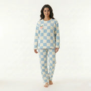 Pyjama Femme Velours à Carreaux A PUBLIER ET SEOKING