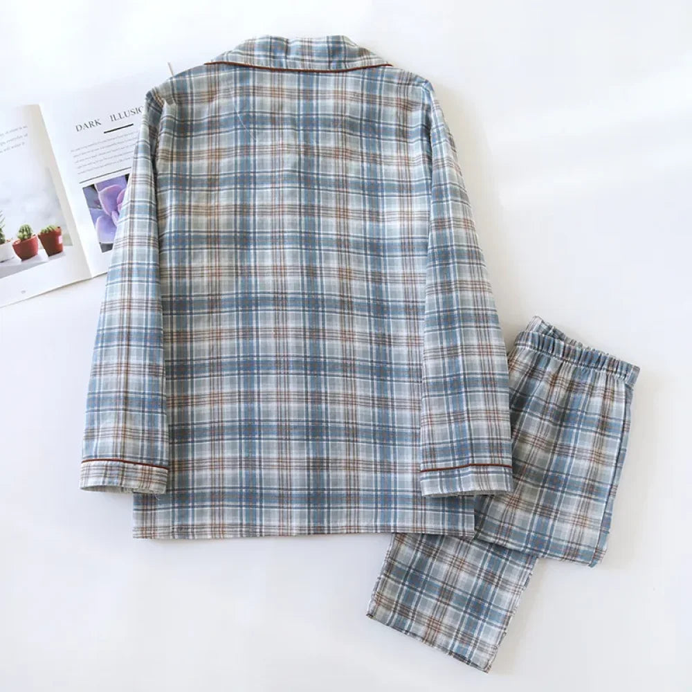 Pyjama Homme à Carreaux Coton