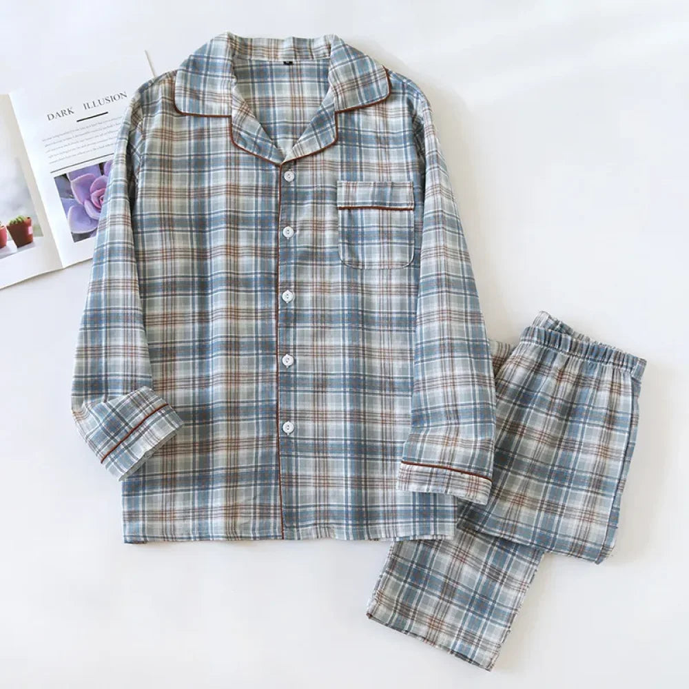 Pyjama Homme à Carreaux Coton - M